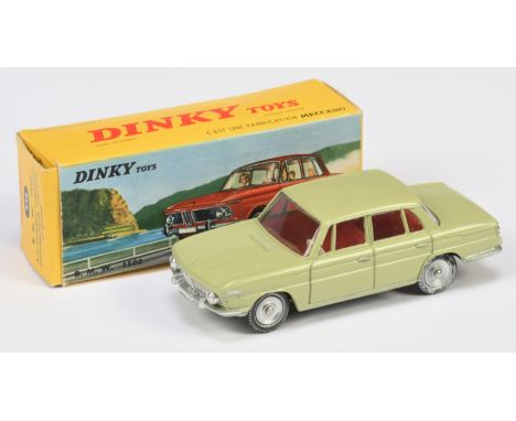 French Dinky Toys 534 BMW 1500 - Pale green body, red interior, solver trim concave hubs -Excellent (tyres have some silver s