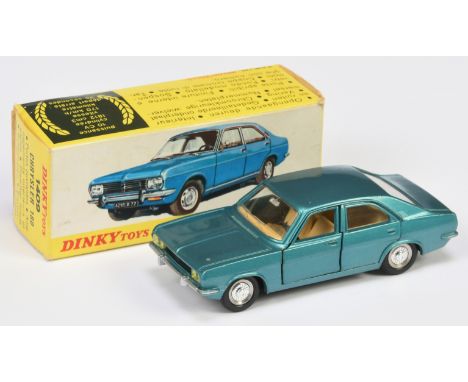 Spanish Dinky Toys 1409 Chrysler 180 - Metallic dark Aqua - light beige interior, chrome hubs - Good Plus bright example in a