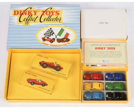 Dinky Toys (Atlas Editions) Coffret Collector Set&nbsp; - (1) CF01 Ferrari and Maserati Racing Cars (2) 33A Simca 6-Piece Set