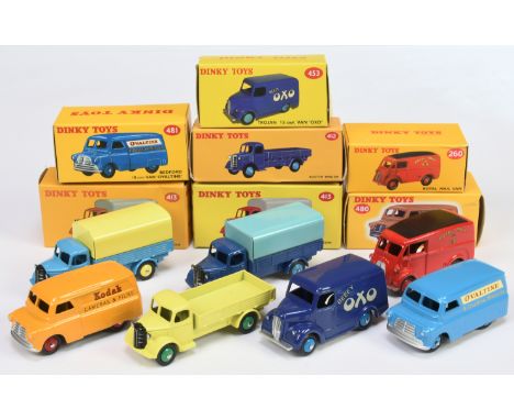 Dinky Toys (Atlas Editions)&nbsp; &nbsp;Group Of 7&nbsp; To Include - 480 Bedford Van "Kodak" - Yellow, 413 Austin Covered wa