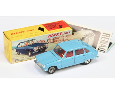 French Dinky Toys 537 Renault 16 Saloon - Blue body, red interior, silver trim and concave hubs - Good Plus (very corrosion t