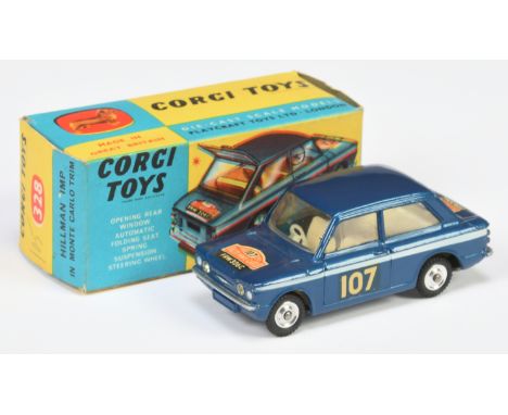 Corgi Toys 328 Hillman Imp "Rallye Monte Carlo" - Blue body, white side flashes, off white interior, silver trim, spun hubs a