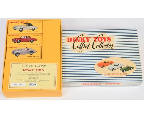 Dinky Toys (Atlas Editions) Coffret Collector Set 500S To Include&nbsp; - Austin Healey, Alfa Romeo and Mercedes Sports cars&