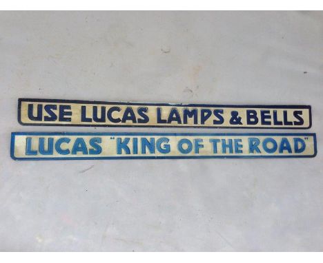 Two Lucas shelf strips 'King of The Road' and 'Lamps and Bells'.