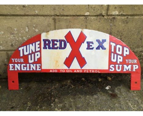 A rare Redex enamel sign. 