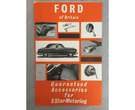 A Ford accessories leaflet for 1955 vehicles.