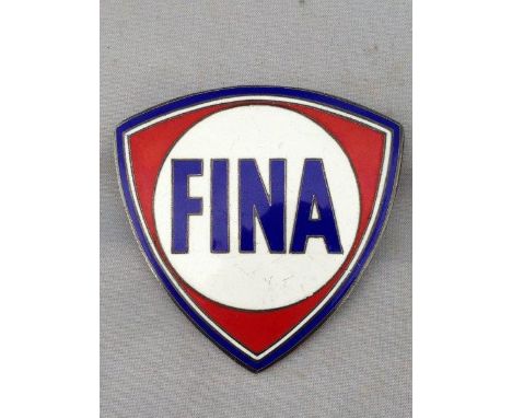 A small Fina enamel lapel badge.