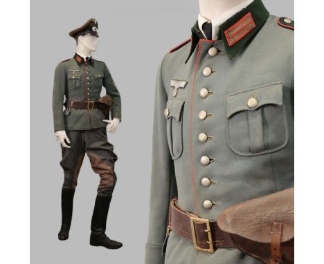 World War II German Wehrmacht Artillery Non-Commissioned Officer's (NCO) Uniform Set. This historically significant collectio