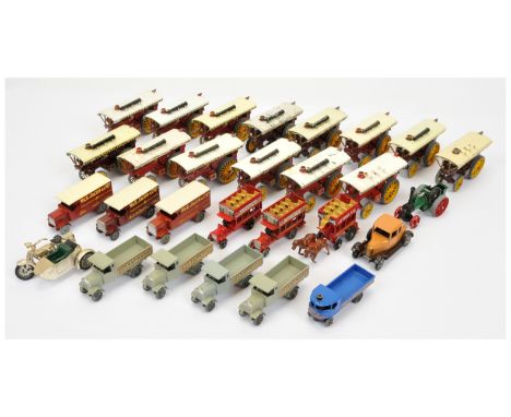 Matchbox Models Of Yesteryear Group 28 Unboxed To Include - Y1 Allchin Traction Engines, Y9 Fowler Showmans Engine, Y8 Sunbea