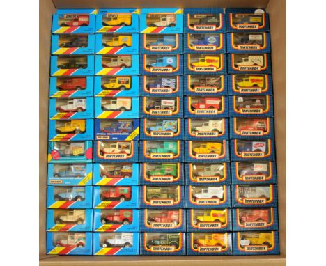Matchbox Superfast Group of MB38 Ford Model A Vans Including 6 x Isle of Man TT Racing Issues; various promotional issues - "