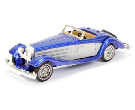 Matchbox Models of Yesteryear Y20 1937 Mercedes Benz 540K Pre-production Colour Trial - metallic violet-blue body with light 