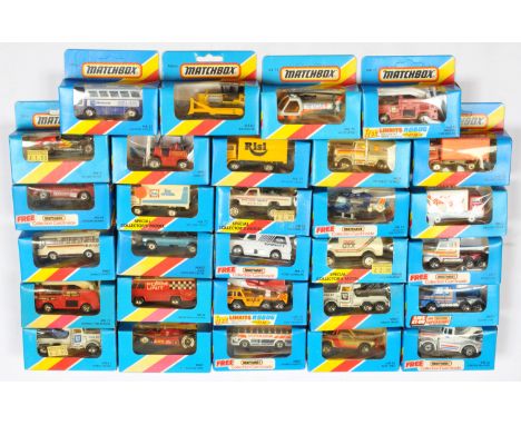 Matchbox Superfast MB Series a large group of Macau issues including; MB4 57 Chevrolet - black with Flames tampo;&nbsp; &nbsp