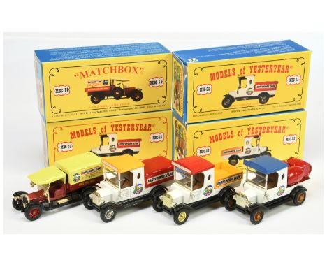 Matchbox Models of Yesteryear Code 2 issues (1) MBC-23 1914 Ford T Pick-up Truck "2011 Matchbox Club Model" - white body, bla