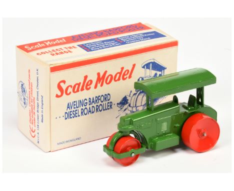 Matchbox Models of Yesteryear Scale Model "The Perfect Toy" - MICA re-issue - Aveling Barford Diesel Road Roller , green body