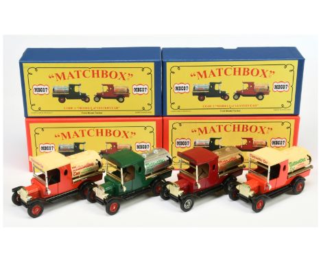 Matchbox Models of Yesteryear Code 2 issues (1) MBC07 Ford Model T Tanker "Matawattea" - burgundy with black chassis and gold