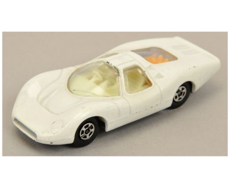 Matchbox Superfast 45a Ford Group 6 factory Pre-production colour trial - white body, clear windows, ivory interior, tan unpl