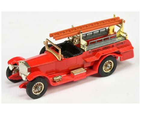 Matchbox Models of Yesteryear Y6 Rolls Royce Fire Engine -&nbsp; Colour Trial model - red body with cast rear position in lab