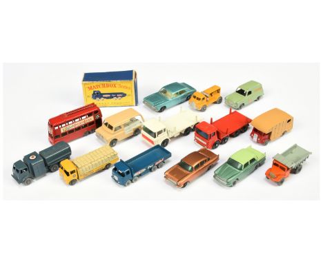 Matchbox Regular Wheels group of mostly unboxed models - including ; 73a RAF Pressure Refuller; 28a Bedford Compressor Truck;