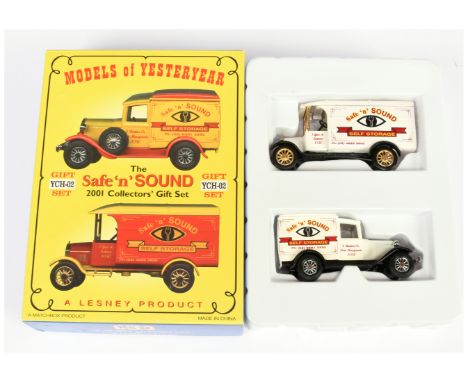 Matchbox Models of Yesteryear YCH02 (YSS01) The Safe 'n' Sound 2001 Collectors Gift Set comprising (1) Ford Model TT Van - li