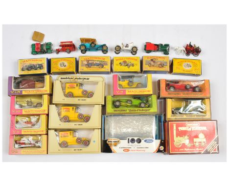 Matchbox Models of Yesteryear group of early issue models. to include Y4 Kent Fire Brigade Shand Mason Horse Drawn Fire Engin