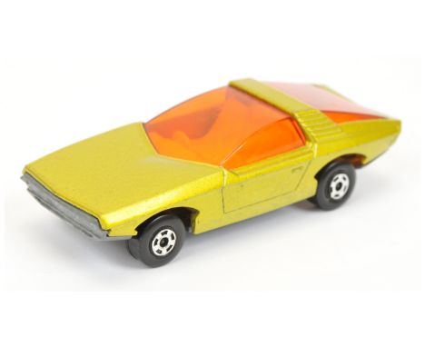 Matchbox Superfast No.40a Vauxhall Guildsman - pre-production model - metallic lime green body, dark amber windows (rear wind