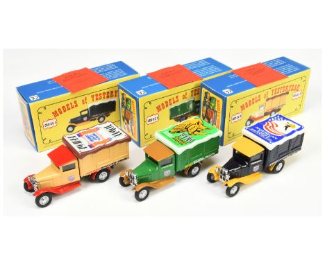Matchbox Models of Yesteryear Code 2 issues (1) CON-05-3 1932 Ford AA Truck "Tower Bridge Products" - beige, red chassis, chr