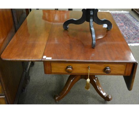 Victorian mahogany drop-leaf sofa table 