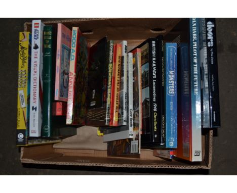 BOX OF HARDBACK BOOKS TO INCLUDE BRITISH RAILWAYS, BUSES IN CAMERA AND LONDON'S SUBURBAN BUSES ETC