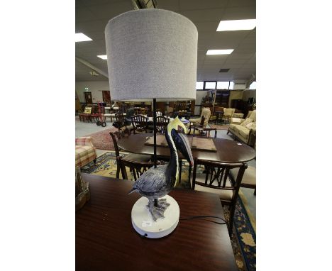 Pelican form table lamp
