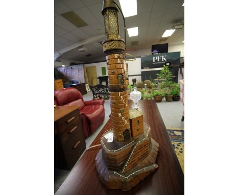 Lighthouse form table lamp