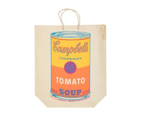 Property of a ladyAndy Warhol (1928 - 1987)Campbell's Soup Can on a Shopping Bag (1966)Screenprint in colors, on a paper bag,