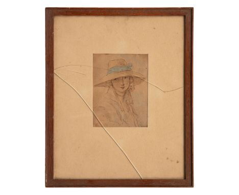 Property of a gentlemanSir Joshua Reynolds PRA FRS FRSA (1723 - 1792) Four portrait studies of elegant ladiesWatercolours on 