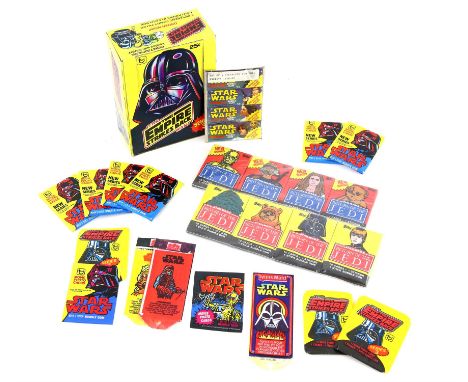 Star Wars - Vintage Topps Bubblegum and Collectors cards and boxes. 