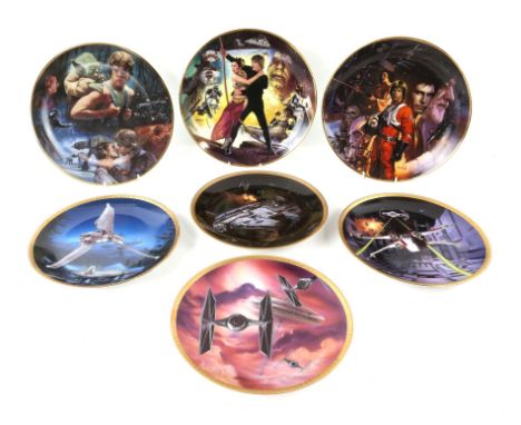 Star Wars - The Hamilton Collection, seven porcelain plates in boxes with paperwork (7). 