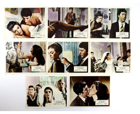 The Graduate (1967) Set of 8 Front of House cards, 10 x 8 inches. (8)Condition Report:  Very good condition, some light creas
