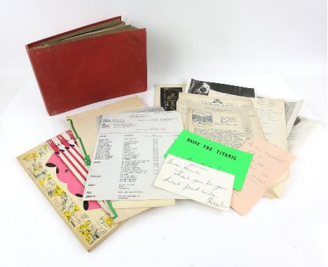 A collection of film memorabilia and vintage photographs from the estate of Art Director Don Picton including 16 vintage blac