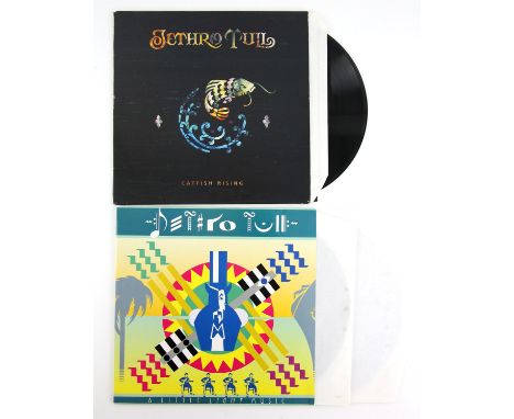 Jethro Tull Catfish Rising 1991 UK LP + bonus 12 inch along with the 1992 UK A Little Light Music LP, both found in excellent