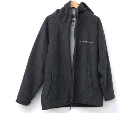 Harry Potter and the Chamber of Secrets - Cast and Crew grey fleece jacket with embroidered logo on chest and arm, size large