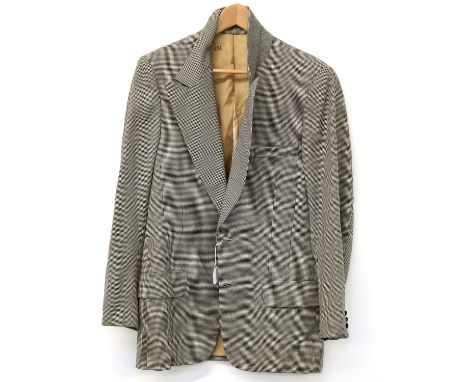 Murder By Death (1976) jacket and trousers made for David Niven as Dick Charleston, the jacket in small dogstooth print with 