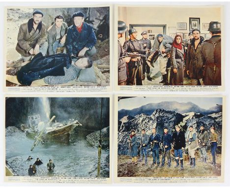 The Guns of Navarone (1961) Set of 8 Front of House cards, starring Gregory Peck and David Niven, 10 x 8 inches. (8)Condition