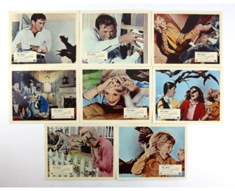 The Birds (1963) Set of 8 Front of House Cards, 10 x 8 inches. (8)Condition Report:  Very good condition, light creasing and 