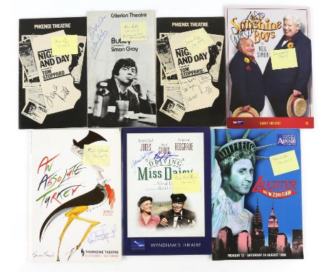 Autographs - 100+ Theatre programmes, all signed and many multi signed, signatures include, John Hurt (multi), Judi Dench, Pe