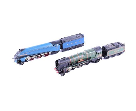 A 2235 Hornby Dublo 2-rail locomotive and tender, 'Barnstaple', in original box, together with a partially boxed and refurbis