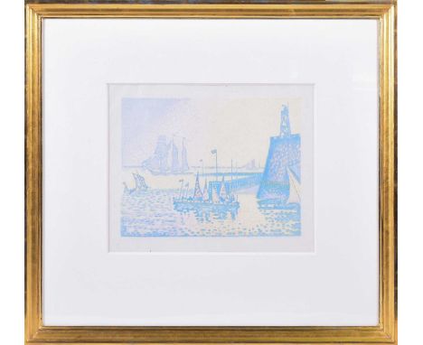 Paul Signac (1863-1935) French, ‘Le Soir’,1894, lithograph printed in colours, 20 cm x 26 cm, framed and glazed.Footnote: Pro