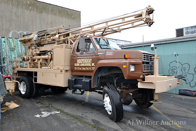 Central Mine Equipment Company Cme 75 Truck Mounted Auger Drill A A W 1996 Ford F 800 Truck All