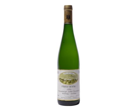 6 bottles Brauneberger Juffer-Sonnenuhr Riesling Auslese GK Fuder 4 1994 Mosel-Saar-Ruwer. Fritz Haag In original carton. Ex 