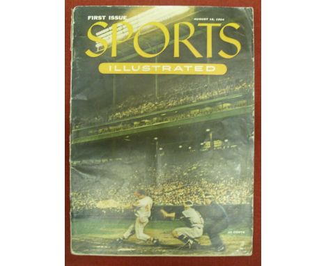 Baseball, The Sports Illustrated, the very rare first issue of the magazine, published in Chicago, USA, the free gift, of 27 