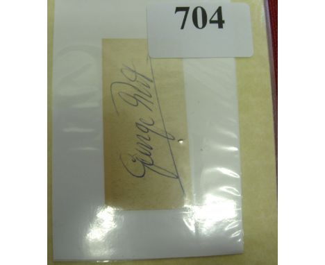 George Best, a Benhams, first day cover from the British Football Heroes Series, together with a separate mounted autograph o