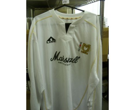 2004 MK Don's, a players shirt from the first season in the league, no number on reverse, Jimmy Gilligan worked for MK Dons a