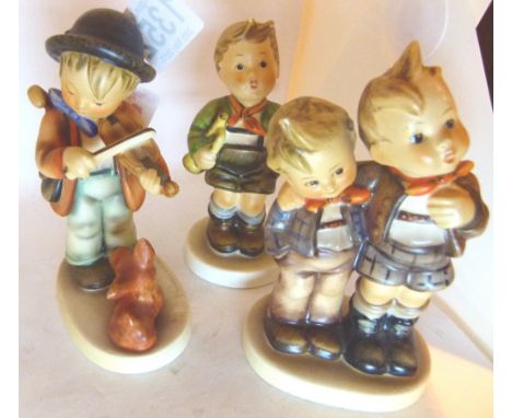 Three Goebel children figures